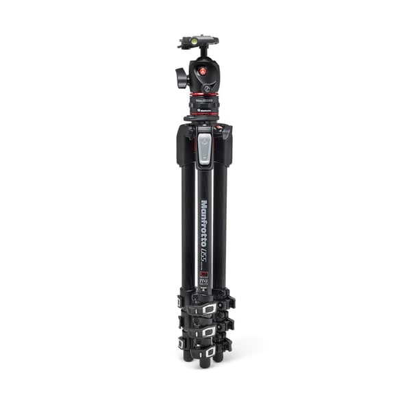 Manfrotto MK055CXPRO4BHQR, 3 jalkoja, musta, Punainen, 185 cm, 2,94 kg