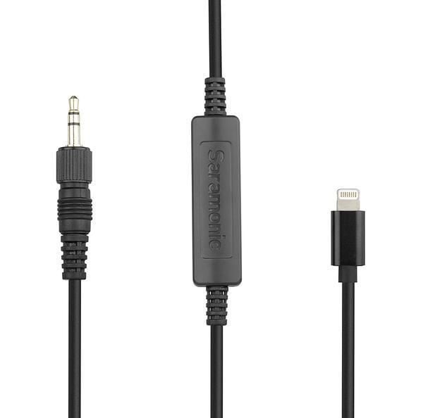 Saramonic LC-C35, 3.5mm, Hankjønn, Lightning, Hankjønn, Sort