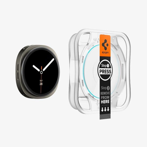 Spigen GLAS.tR EZ Fit -näytönsuojalasi Galaxy Watch 8:lle (44 mm), 2 kpl
