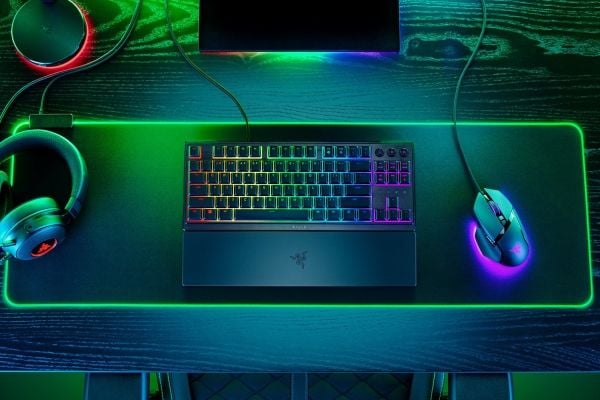 Razer Ornata V3 - Tastatur - TKL - bakgrunnsbelyst - USB - QWERTY - Nordisk