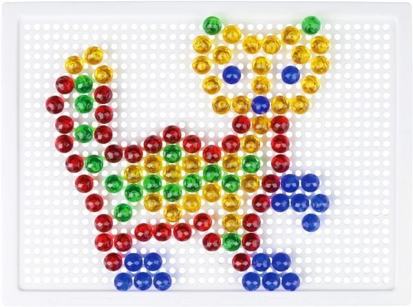 Lena Mosaik Set Transparant, 3 vuosi/vuosia, Poika/tyttö, Esikoulu, Monivärinen, 140 kpl, Tšekin tasavalta