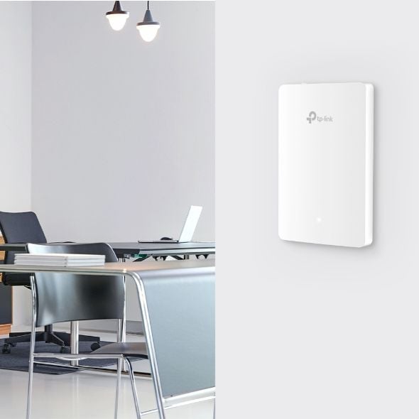 TP-Link Omada EAP615-WALL, 1774 Mbit/s, 574 Mbit/s, 1201 Mbit/s, 10,100,1000 Mbit/s, 2.4 - 5 GHz, IEEE 802.11a, IEEE 802.11ac, IEEE 802.11ax, IEEE ...