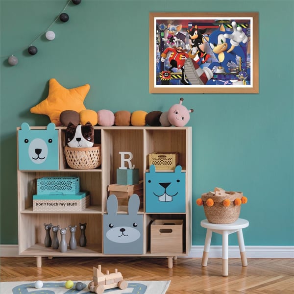 Clementoni Puslespil Square Box - Sonic 2, 180 brikker