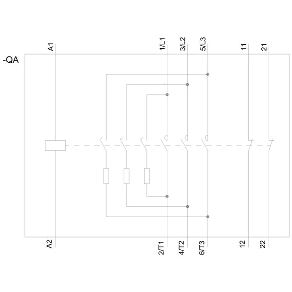 Siemens 3RT2617-1AP05 kondensaattorikytkin, 3 sulkevaa kosketinta, 49 VA, 10 A, 1 kpl, 54 mm, 132,5 mm, 129 mm, 360 g, 1 kpl
