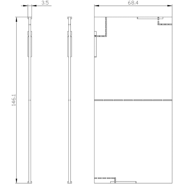Siemens 3VA9262-0WA00 fasavskiljande vägg 1 st (B x H x D) 62,7 x 141,7 x 3,7 mm