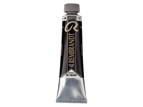 Rembrandt oljemaling tube 735 Oxide Black