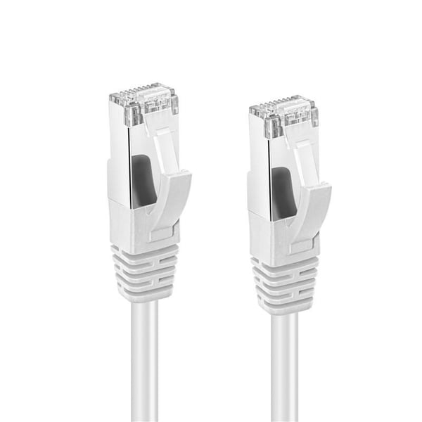 MicroConnect - Nettverkskabel - RJ-45 (hann) til RJ-45 (hann) - 20 m - SFTP, PiMF - CAT 6 - halogenfri, formstøpt, flertrådet - hvit