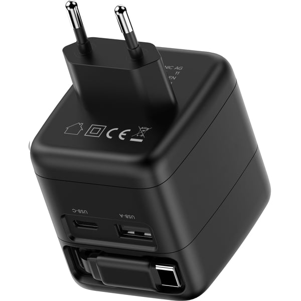 InLine 31507R, Innendørs, AC, 20 V, 0,6 m, Svart