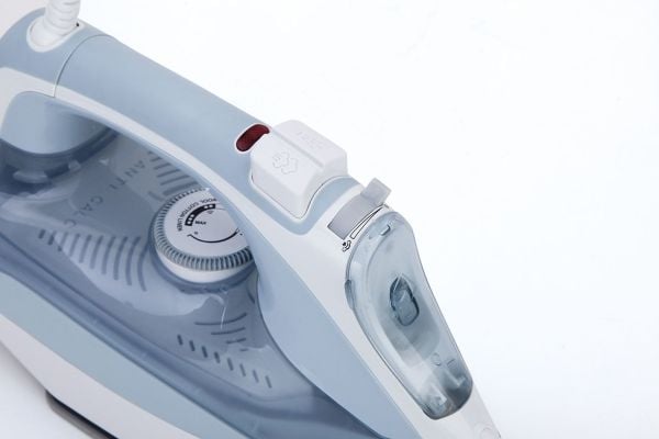 JATA PL1058C, Dampstrykejern, Keramisk strykesåle, 50 g/min, Grå, Hvit, 0,4 l, 3000 W