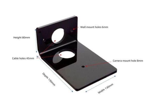 Vivolink VLSHELF-S BLACK, Musta, 179 mm, 130 mm, 88 mm, 200 g, 177 mm