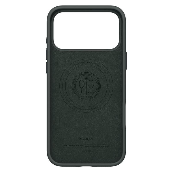 Spigen Silicone Fit (MagFit), Etui, Apple, iPhone 17 Pro, 16 cm (6.3"), Mørkegrønn