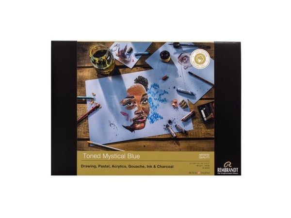 Rembrandt tonet papir Mystical Blue A4 | 21 x 29,7 cm, 180 g, 50 ark