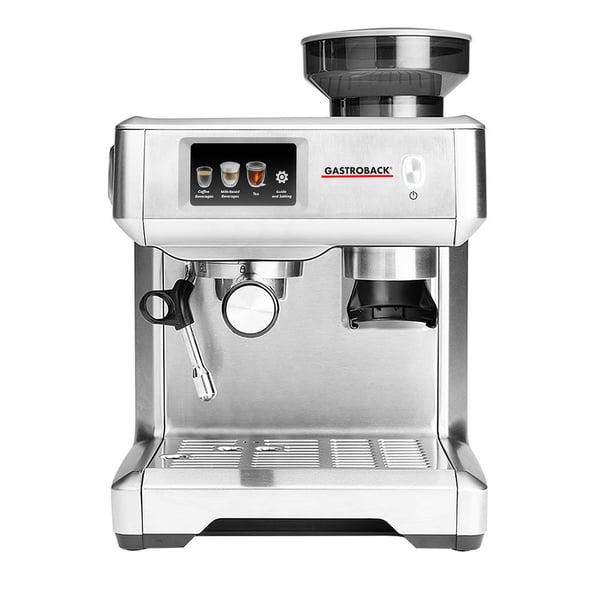 Gastroback Design Espresso Barista Touch, Espressomaskin, 2 l, Kaffe bønner, Kaffe pute, Malt kaffe, Innebygd kaffekvern, 1600 W, Rustfritt stål