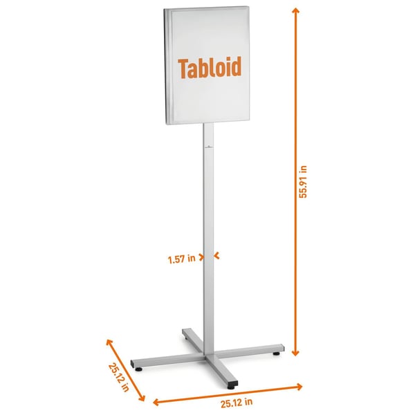 Ulkokäyttöön tarkoitettu lattiakyltti INFO STAND OUTDOOR A3