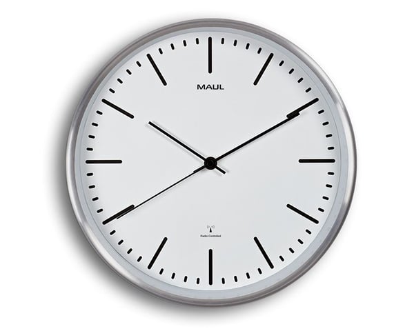 MAUL 9063402, Seinä, Ympyrä, Alumiini, Valkoinen, Alumiini, Lasi, Classic