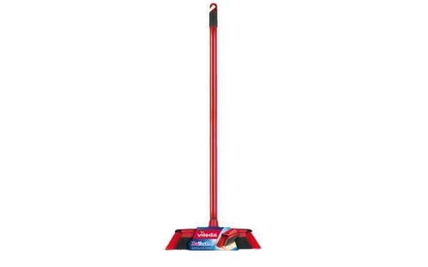 Vileda 143703, Innendørs, Sort, Grå, Rød, Myk/hard bust, Polyetylentereftalat (PET), Gummi, 75 cm, 130 cm