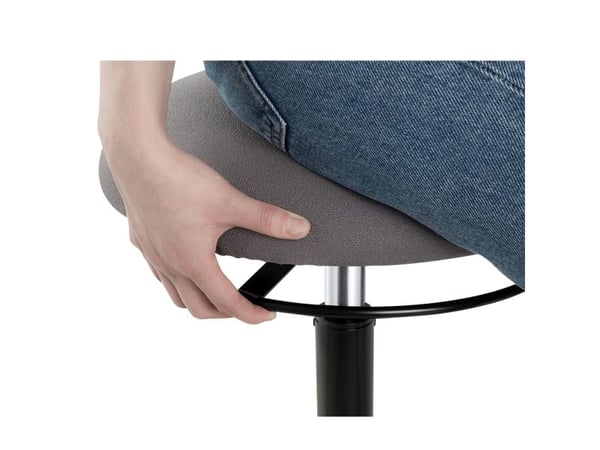 LogiLink EO0022, Polstret Sete, Grå, Stoff, Svart, 1 stykker, 113 kg