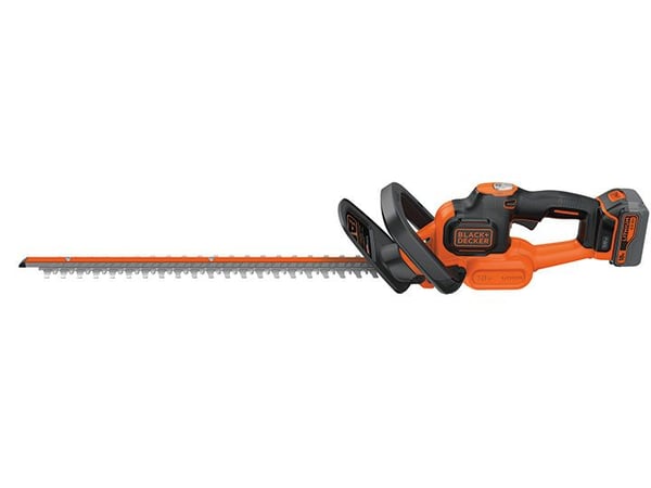 Black & Decker GTC18504PC, 50 cm, Kaksoisterä, 1300 spm, Musta, Oranssi, 2,1 m/s ², 73,8 dB