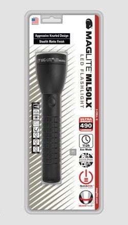 Maglite ML50LX, Ficklampa, Svart, Knappar, 1 m, IPX4, LED