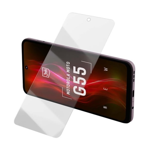 3MK FlexibleGlass Lite, Motorola, Moto G55, Slagbestandig, Gjennomsiktig, 1 stykker