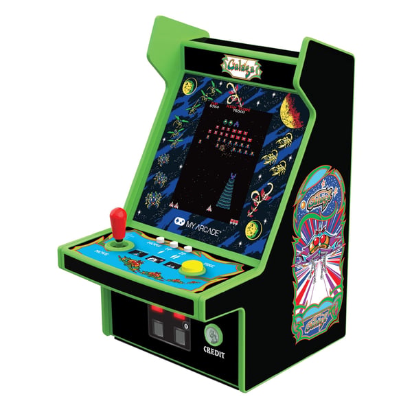 My Arcade GALAGA Micro Player Pro, Monivärinen, Kotipainike, Käynnistyspainike, 6,98 cm (2.75"), 3,5 mm, USB/Akku, AA