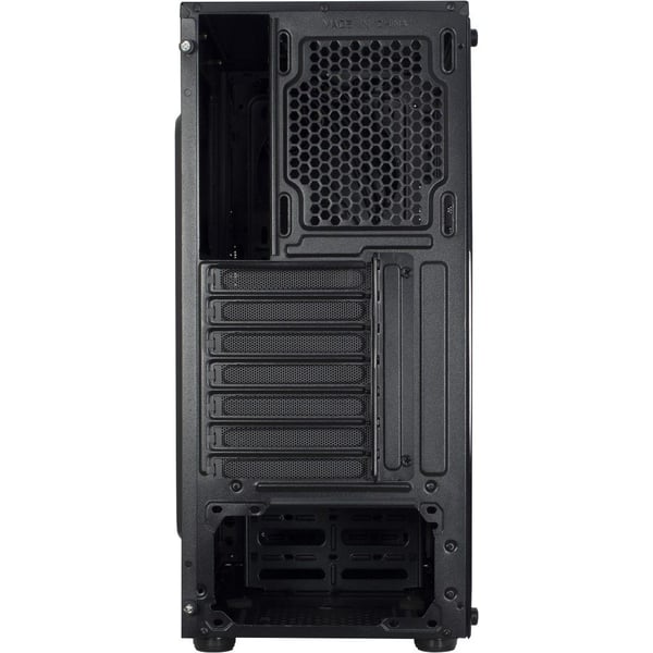 Inter-Tech T-11 TELEVEN - Tower - ATX - genomskinlig sidopanel (glas) - ingen strömförsörjning - USB/ljud