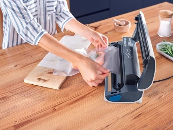 Leifheit Vacu Power 100, Svart, Turkis, Hvit, 500 mbar, Vakuumforsegling, Plastikk, Sensor, 30 cm