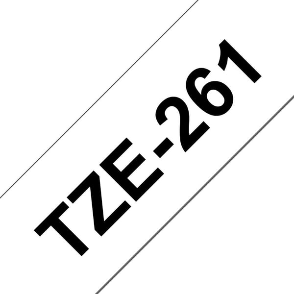 Brother TZe-261 - sort på hvid 36mm x 8m