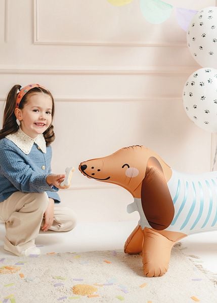 Stående ballongfolie Dachshund 89x58cm blanding 64706