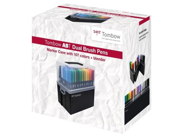 Marker Tombow ABT Dual Brush 108 stk. ass. farver i display boks