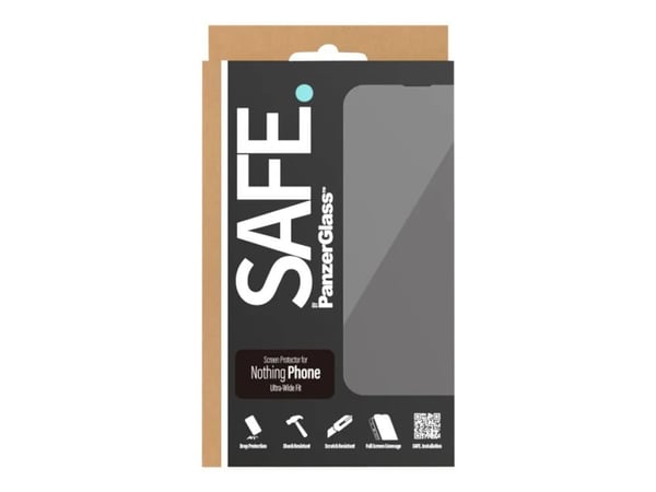 SIKKER. av PanzerGlass™ | Skjermbeskytter - Ultra-wide Fit | Ingenting Telefon