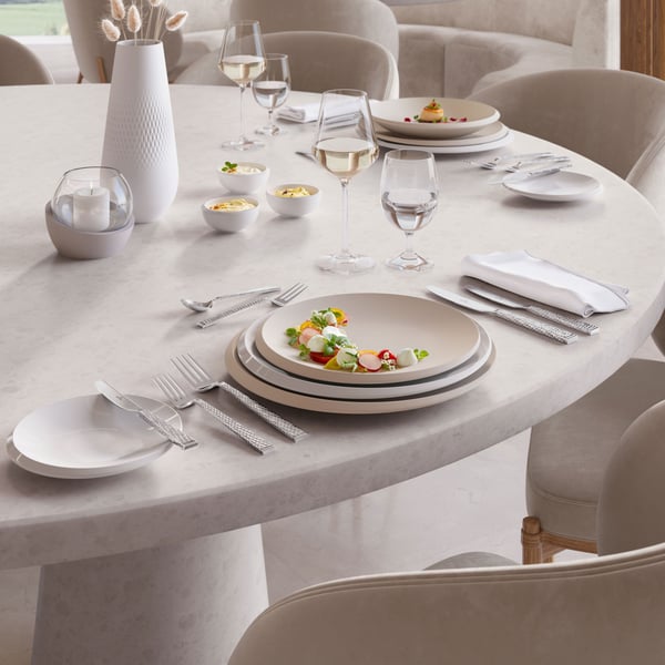 Villeroy & Boch 1042642660, Brød- og smørfat, Rund, Porselen, Hvit, 16,1 cm, 19,1 mm