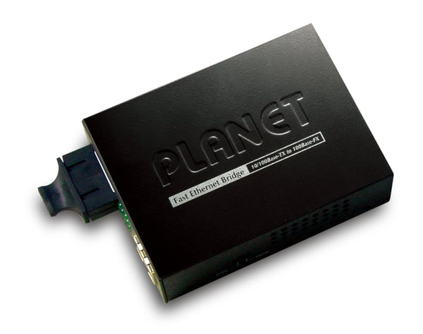 PLANET FT-802S15 - Fibermediekonverterare - 100Mb LAN - 10Base-T, 100Base-FX, 100Base-TX - RJ-45 / SC enkelläge - upp till 15 km - 1310 nm