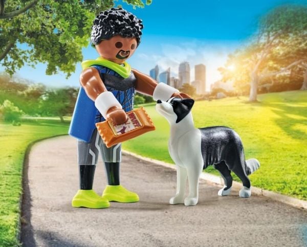 Playmobil 71740, 4 vuosi/vuosia, Corredor con Border Collie, Monivärinen, Muovi