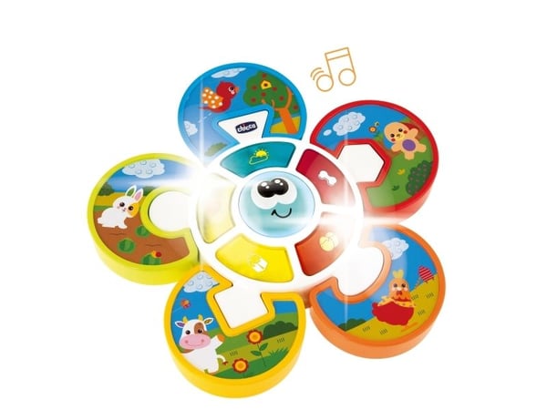 Chicco 00010602, Bærbar PC for barn, 1 år, 300 g, Hvit
