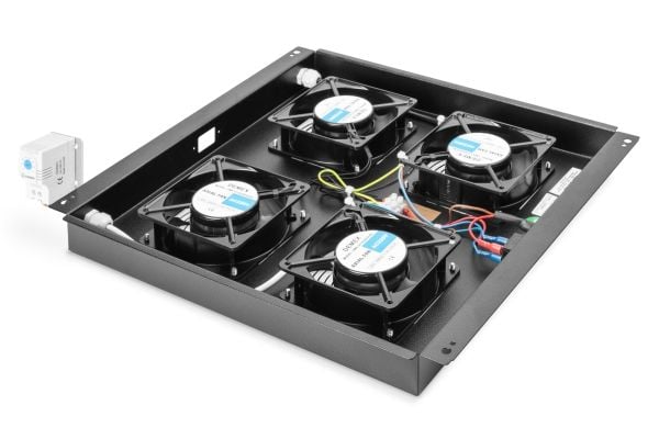 DIGITUS DN-19 FAN-4-B-N takvifte 4 vifter for Unique/Dynamic, svart