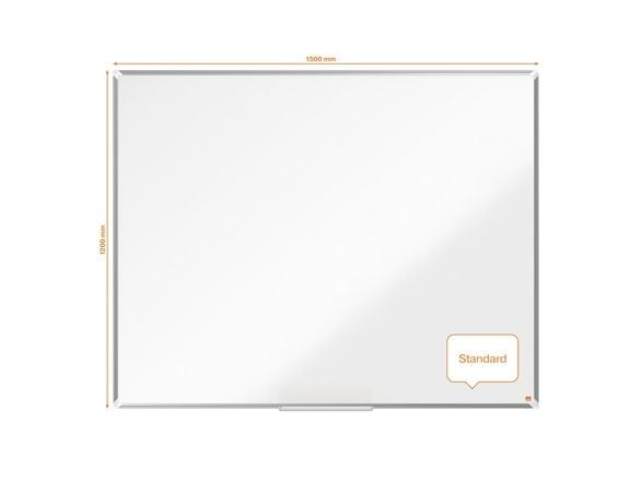 Nobo Premium Plus emaljert magnetisk whiteboardtavle 150x120cm Hvit