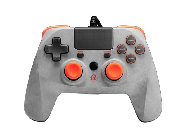 Snakebyte GAME:PAD 4 S ROCK (PS4), Joystick/Styrepinne, Playstation, Menyknapp, Analog/digital, Trådløs, Grå