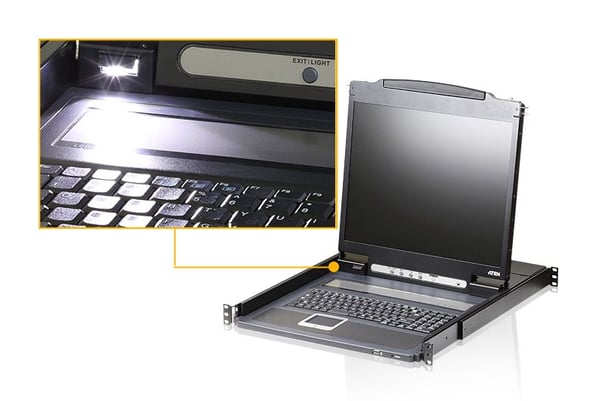 Slideaway 19" LED PS/2-USB -konsolit