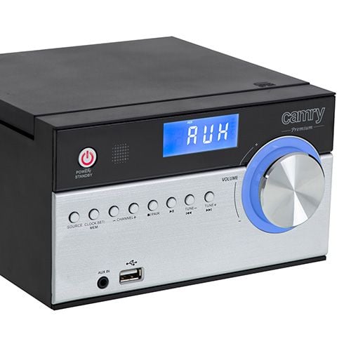 Camry CR 1173 mini Hi-Fi-anlegg 10 W Bluetooth AM/FM, svart/sølv