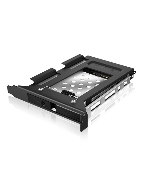 ICY BOX IB-2207StS - Bevegelig lagerrack - Utvidelsesspor til 2,5" - svart