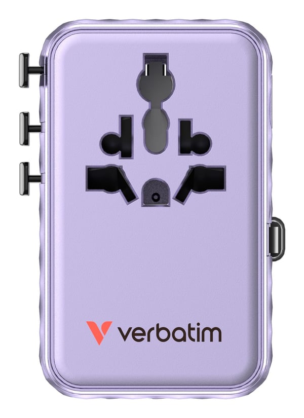 Verbatim 30193, Indendørs, Vekselstrøm, 250 V, 10 A, 0,63 m, Lilla
