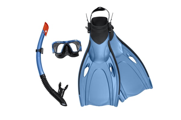 Bestway 25044, Voksen, Halv ansiktsmaske, Herdet glass, Assorterte farger, Silikon, 37.5-41