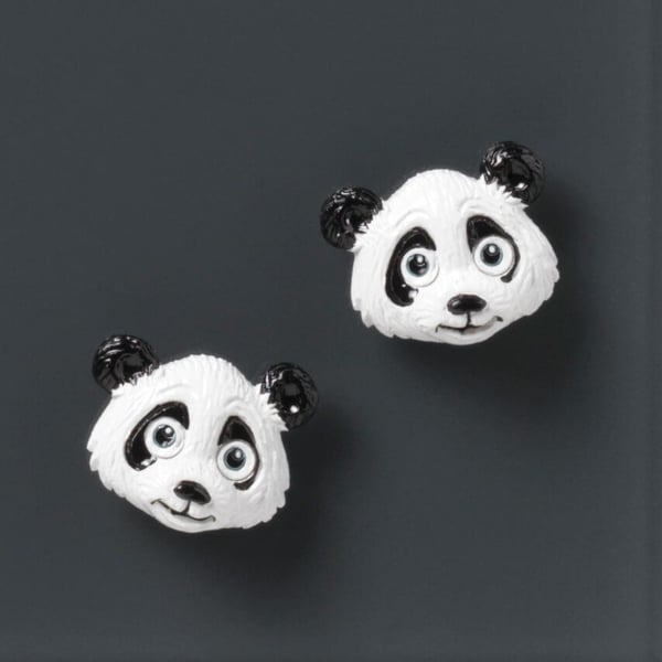 Super Stærke Magneter' Panda i polyresin 2,8 x 2,4 cm - (2 stk.)