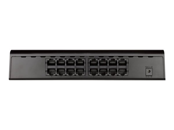D-Link GO-SW-16G - Switch - ikke-styrt - 16 x 10/100/1000 - stasjonær, rackmonterbar