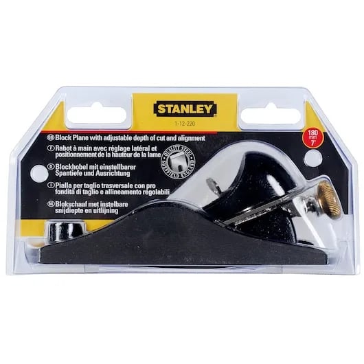 Stanley 1-12-220, Høvel, Kull stål, Sort, Rustfritt stål, 4 cm, 200 mm, 11,2 cm