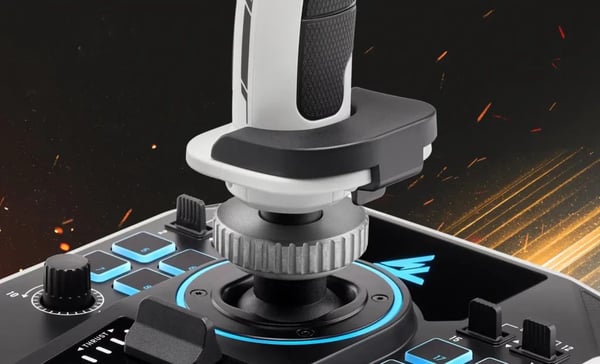 Thrustmaster Sol-R 2 HOSAS Space Sim Duo joystick, kablet USB-C, PC, svart/hvit