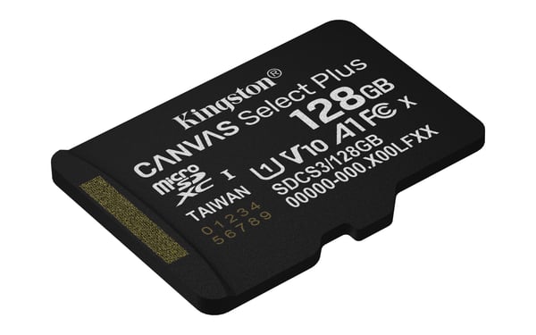 Kingston Canvas Select Plus SDCS3/128GB microSDXC-muistikortti 128 GB 150 MB/s