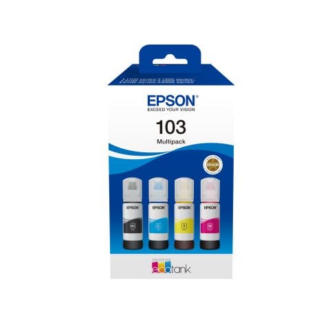 Epson C13T00S64A, Alkuperäinen, Musta, Syaani, Magenta, Keltainen, Epson, EcoTank L5296 EcoTank L5290 EcoTank L3266 EcoTank L3260 EcoTank L3256 Eco...