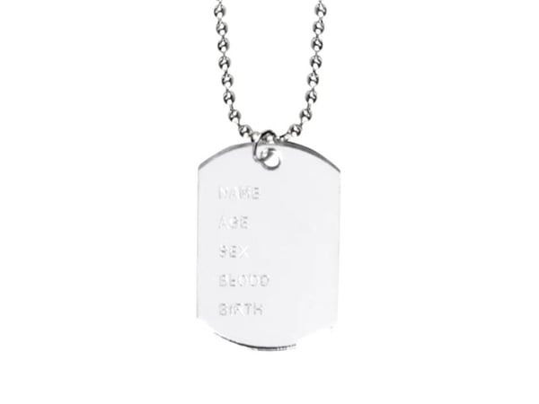 Boland 44318, Maskeradhalsband, Vuxen, Alla, Akryl, Strykjärn, Silver, 20 g
